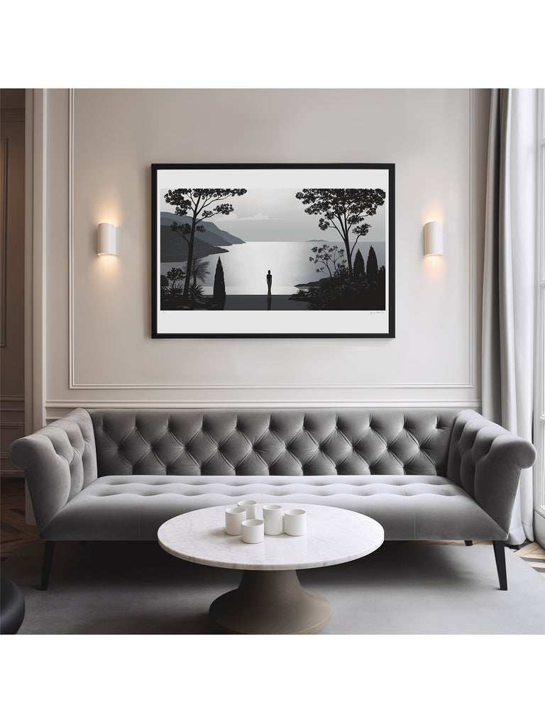 Silver Moonlit Landscape