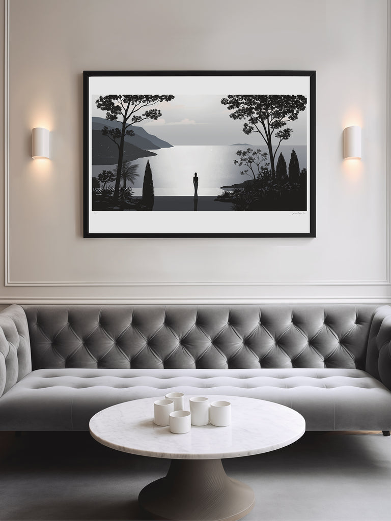 Silver Moonlit Landscape