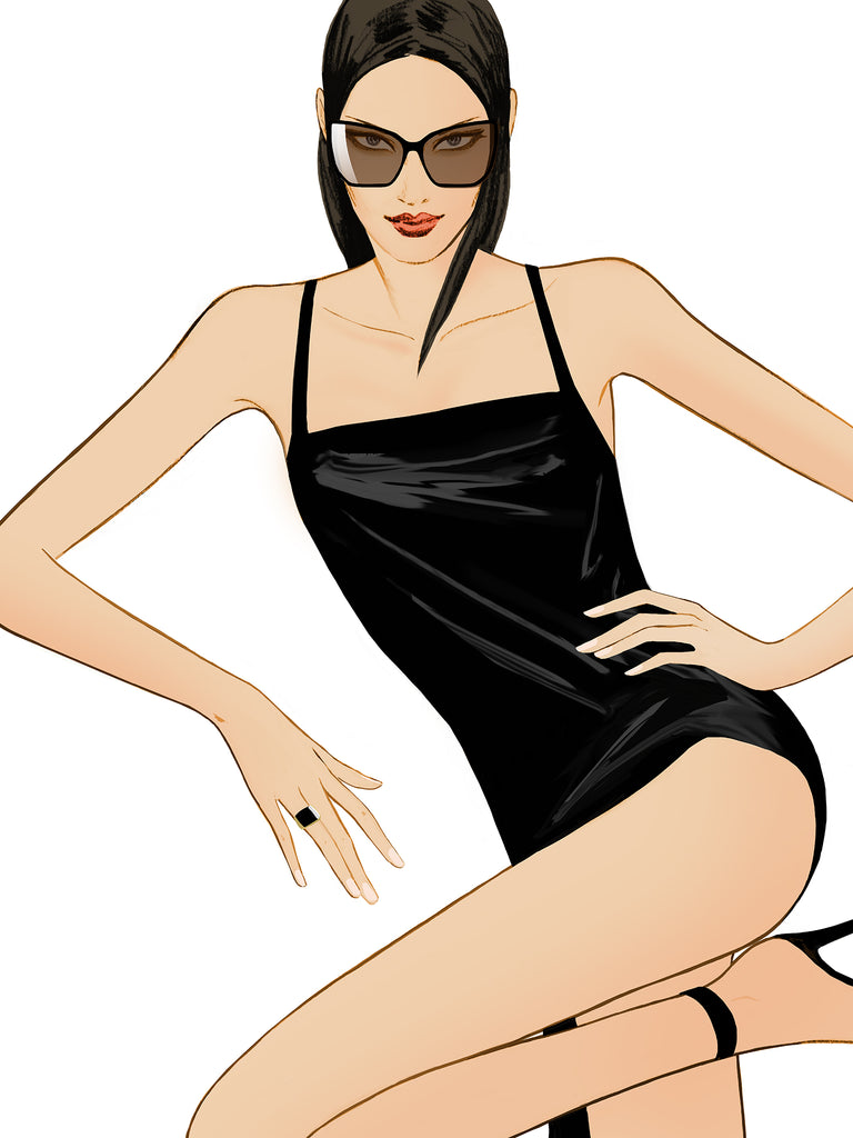 Sunglasses and Slip Dress