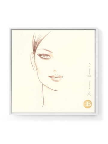 Face Drawing Peat Brown