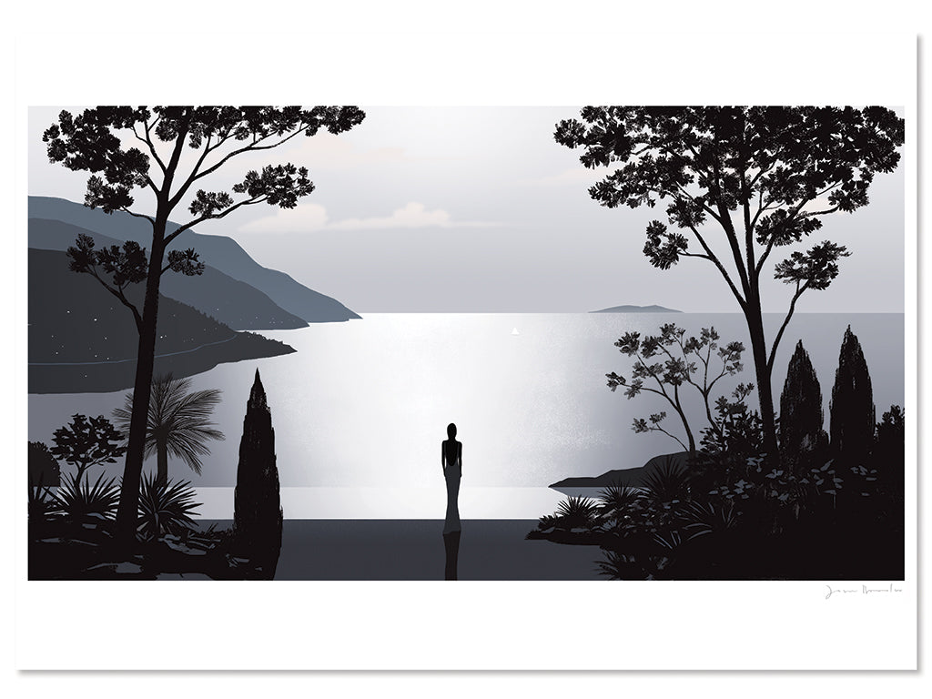 Silver Moonlit Landscape